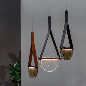 Pendentif en verre minimaliste moderne de Style nordique compteur moyen créatif pour le chevet du restaurant à la maison-lustre artistique - Product Image 3