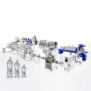 Máquina de producción de agua mineral automática, línea completa de planta de agua potable, línea de producción de agua embotellada