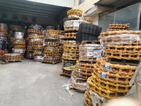 Cadenas de Acero para Excavadoras de 37 a 51 Eslabones, Cadena de Tren de Rodaje para Excavadoras, Eslabones de Cadena Lubricados para Tractores de Orugas