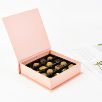 Boîte de chocolat cadeau truffe pralines belges biodégradable, cajas Para boîte de chocolat Offre Spéciale planche grise alimentaire de luxe
