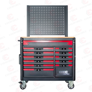 EverForce OBM 12-<b>Drawer</b> Tool <b>Trolley</b> Customizable Metal Hardware Cabinets for Home & Auto Repair OEM Supported Workshop Use EF-2 - Product Image 2