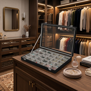 ถาดใส่เครื่องประดับแบบตั้งโต๊ะสำหรับแหวน ต่างหู สร้อยคอ - Product Image 4