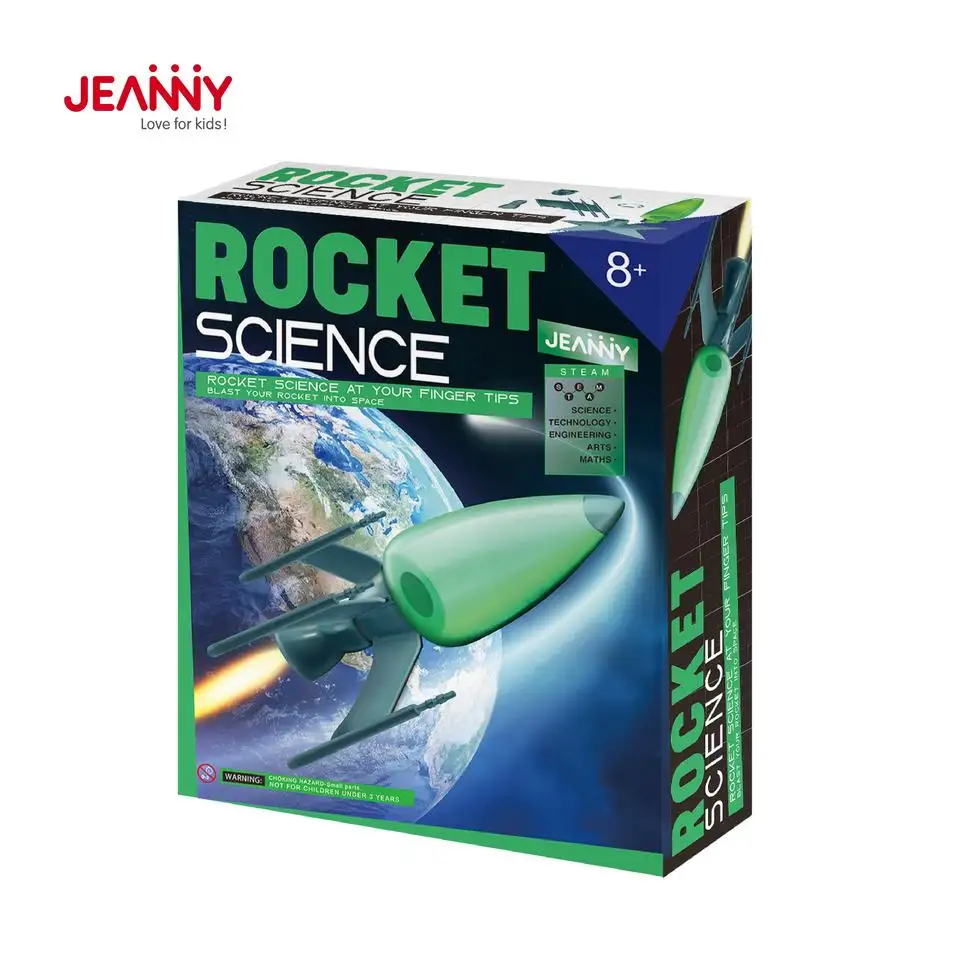 Yeni tasarım roket kimyasal öğrenme DIY eğitim bilimi deney STEM kitleri oyuncaklar çocuklar için