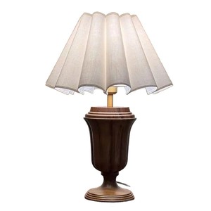 Lámpara de mesa de madera maciza E27 LED, iluminación de cabecera para el cuidado de los ojos, para dormitorio, sala de estar - Product Image 5