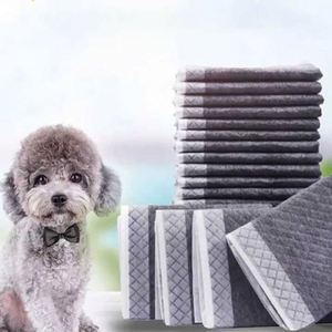 Tapis d'apprentissage pour chiots en charbon de bambou, biodégradable, anti-odeur, style tendance, super doux, taille personnalisée - Product Image 1