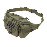 Sac banane tactique multifonctionnel MOLLE, sac de poitrine étanche et résistant à l'usure pour la pêche, le cyclisme et les sports de plein air