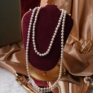 Collar de perlas naturales de agua dulce para mujer, accesorios para niñas, fresco y elegante - Product Image 3