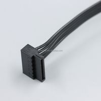 Cable de Alimentación de 6 Pines a 4 SATA de 800 mm, 18 AWG, Cobre Estañado, Cable de Crimpado IDC para Fuente de Alimentación Modular Corsair RMX, Extensión para SSD/HDD