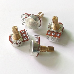 Cho rv16c 250k/500K 15mm Brass trục 7mm OD Mini <span class=keywords><strong>Guitar</strong></span> chậu trong một/B phong cách cho ST LP <span class=keywords><strong>Guitar</strong></span> Bass điều khiển âm lượng giai điệu - Product Image 5
