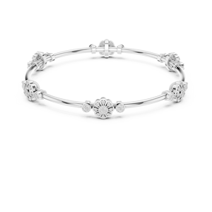 Lab Grown Diamond Silver <b>Bracelet</b> for Women Elegant Designer Fine Jewelry Stylish Luxury Fashion Gift - Product Image 2