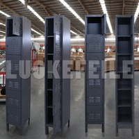 Cadenas personnalisé USA fer 2 portes travail style américain chaussures de rangement en acier armoires à vêtements pied en métal casier à 2 niveaux