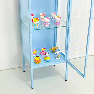 Vitrine en verre autoportante, présentoir pour figurines, vitrine pour la maison, salon - Product Image 6