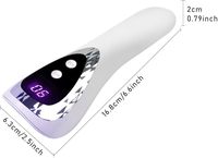 Mini lampe à ongles portable, dispositif de durcissement flash de lampe à LED pour le durcissement du vernis à ongles, séchoir à ongles rechargeable, durcissement rapide de l'art de la résine
