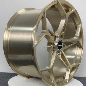 ล้อรถปลอมแปลงดีไซน์ใหม่สีทองขัดเงา18 19 20 21 <span class=keywords><strong>22</strong></span>นิ้วสำหรับรถแข่ง Porsche Ferrari Pontiac <span class=keywords><strong>G8</strong></span> Acura NSX - Product Image 3