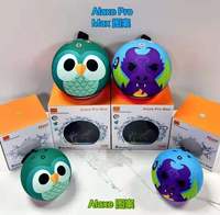Alaxe Cute Owl, haut-parleur portable, son puissant, lumière RGB, mini haut-parleur sans fil avec cordon de transport, lecteur de musique de bureau et d'extérieur