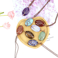 Collier pendentif en pierre naturelle et cristal de quartz Xinzhuang avec chaîne à maillons, bijou tendance unisexe, idéal pour un cadeau