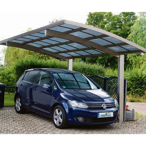 Pérgola de Aluminio para Exteriores, Impermeable, con Techo Fijo, Cochera para Auto con Cobertizo de Jardín - Product Image 2