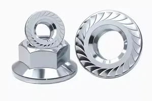 304 aço inoxidável hexagonal acolchoado flange nylon lock nut galvanizado anti-derrapante lock nut