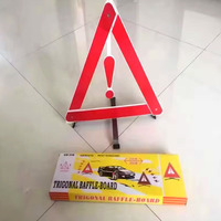 Triangle d'avertissement ABS PMMA Voiture Route Triangle Trafic Réfléchissant Sécurité Panneau d'avertissement d'urgence