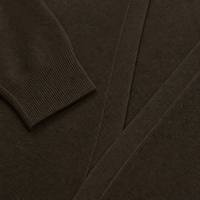 Cardigan en cachemire pour homme, col en V, tricot fin, manches longues, poignets côtelés, personnalisable OEM