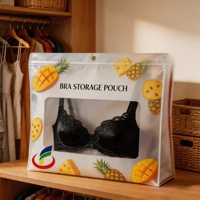 Pochette personnalisée mate imprimée, refermable avec fermeture éclair, en Mylar, pour sous-vêtements féminins et soutiens-gorge, emballage plastique