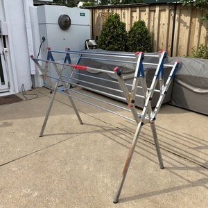 Bạc Đa Giác Gấp Quần Áo Móc Áo Ráp Nhựa Giặt Khô Giá Có Thể Tháo Rời Cho Thuận Tiện Lưu Trữ Vải Giày - Product Image 2