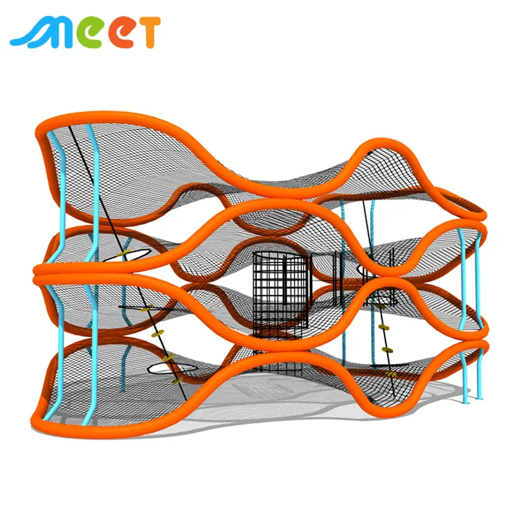 Kids outdoor net climbing playground