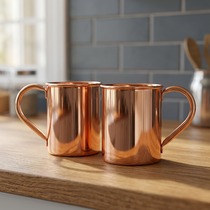 Juego de Jarras de Cerveza MIINOX de Cobre y Metal, Estilo Americano, Ecológicas, para Camping y Uso al Aire Libre - Product Image 2