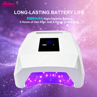 IBelieve Nouvelle Lampe UV LED Professionnelle pour Ongles en Gel, Séchage Rapide, 8900 mAh, Rechargeable, avec Logo Personnalisé