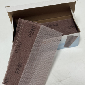 70-198mm for <strong>Abranet</strong> Rectangular Dry <strong>Sandpaper</strong> 120-400 Grit Flocking for Automatic Paint Putty Grinding OEM - Product Image 3