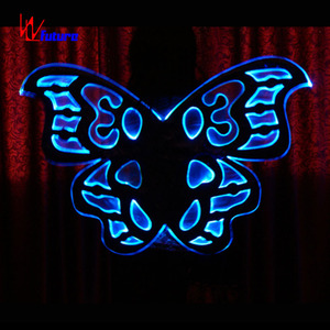 Ailes de papillon LED lumineuses pour femmes, <span class=keywords><strong>costume</strong></span> de fée, spectacle de danse sur scène, festival, rave party, cosplay, carnaval - Product Image 4