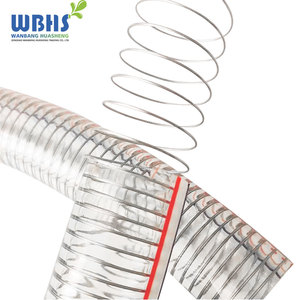 <span class=keywords><strong>Tuyau</strong></span> flexible <span class=keywords><strong>en</strong></span> PVC transparent haute pression de 1-1/2 pouce avec armature <span class=keywords><strong>en</strong></span> fil d'acier pour eau et vide - Product Image 3