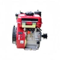 Moteur diesel vertical refroidi par air 190F 192F 195F 198F monocylindre avec ensemble de paliers principaux