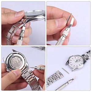 Set di 37 Pezzi per <span class=keywords><strong>Riparazione</strong></span> Orologi, Kit di Strumenti per Orologiai, Attrezzi per Rimozione Cinturini, Apertura e Sostituzione Barrette a Molla, Set di Utensili per Orologi di Marca - Product Image 3