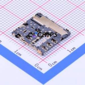 SMC-214 SIM Card Connector SMD Connector Self-Return Type Micro SIM Card Card Holder With Card Detection - Product Image 2