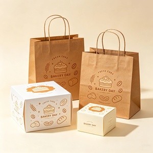 Custom Logo Cake Boxes Wholesale Bulk Disposable <b>Kraft</b> Bakery Paper <b>Box</b> Food Container Packaging for Cupcake Donut Bread Pastry - Product Image 6