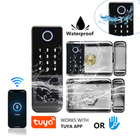 Serrure de porte intelligente KROVI NT03 personnalisée avec application Tuya, double empreinte digitale, étanche, code numérique, serrures électroniques à encastrer