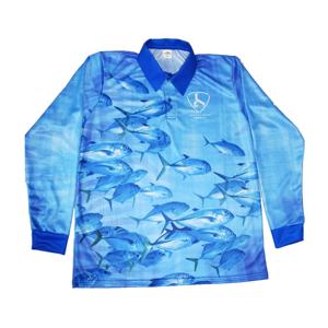 LOGO PERSONNALISÉ T-shirt de pêche à manches longues pour hommes maillots vierges T-shirt à manches longues avec vêtements de plein air UPF en plein air - Product Image 1