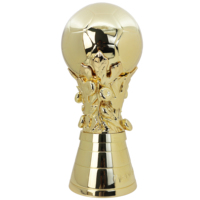 Fabricant chinois de trophées, trophée de football en métal sur mesure de grande taille 60 cm, or, sport, médailles, trophées et plaques