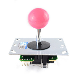 แผงควบคุมจอยสติ๊กอาร์เคดพร้อมอินเทอร์เฟซ 5P แบบลูกบอลสีแดงสำหรับคอนโซลเกม - Product Image 5