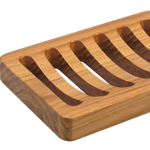 Porte-savon de douche en bambou naturel de haute qualité, prix de gros, écologique - Product Image 1