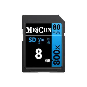 MEICUN personnalisé OEM SD, carte mémoire 16GB 32GB 64GB 128GB 256GB HD, carte mémoire pour appareil photo