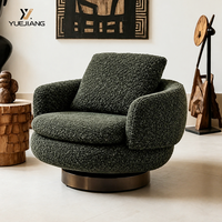 Fauteuil individuel ergonomique et léger en chenille, style minimaliste italien, haut de gamme, pour salon, extérieur et salle à manger