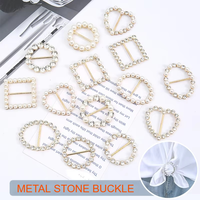 Mode métal boucle ronde T-shirt Clips anneaux Clip vêtements Clip anneaux dame soie écharpe cravate anneau boucle avec strass