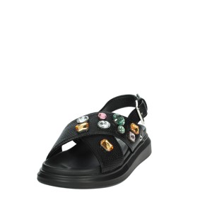 Sandali bassi con plateau basso per donne ragazze nere SASS240758 leggero Anti-scivoloso imbottito moda moda - Product Image 6