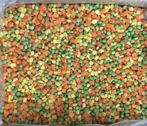 ผักแช่แข็ง Iqf แครอทข้าวโพดถั่วเขียวผักแช่แข็ง3วิธีได้รับการรับรองจากประเทศจีน - Product Image 3