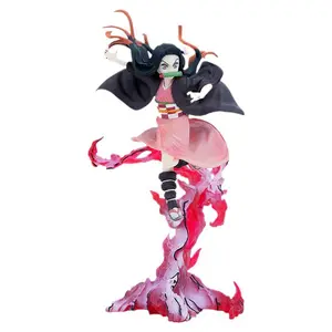 23cm Unisex iblis Slayer Kamado Nezuko PVC Action Figure japonya'dan popüler japon animesi Model oyuncak karikatür tarzı