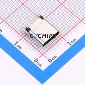 USB-307HG-B-SU USB Connector SMD Connector ( Connector Type: Type-C )( Gender: Female )( Mounting Type: Clamp Plate ) - Product Image 1