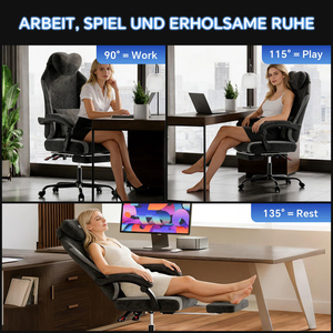 Chaise de <span class=keywords><strong>bureau</strong></span> ergonomique personnalisée, élégante et confortable, avec fonction massage, pour le <span class=keywords><strong>bureau</strong></span> et la maison, idéale pour le gaming et l'e-sport - Product Image 6