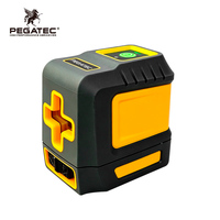 Niveau laser rouge PEGATEC pour usage industriel et bricolage avec auto-nivellement électronique et batterie au lithium